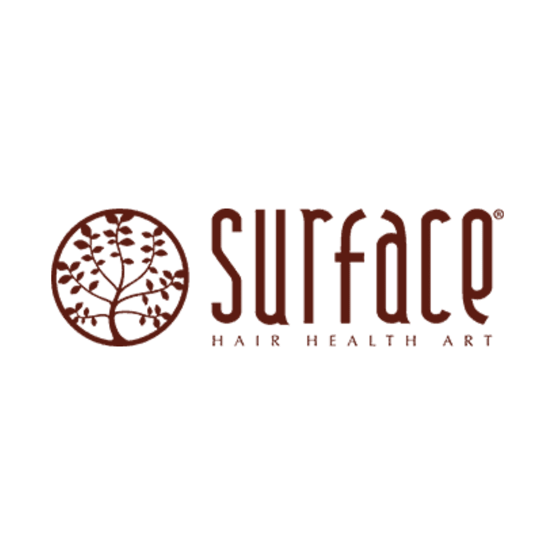 Surface logo with a circular tree design and the text "Hair Health Art.